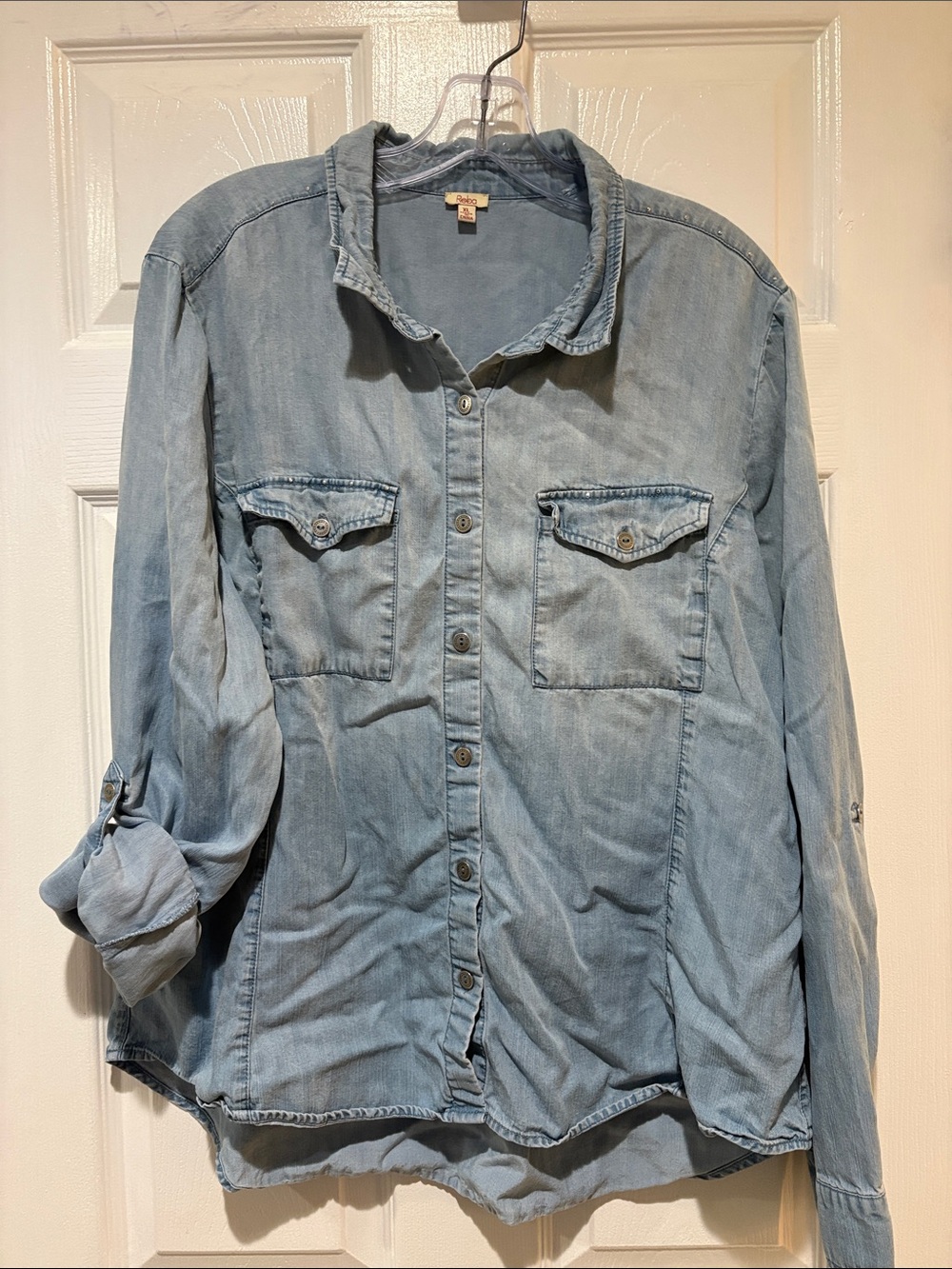 Reba Light Blue Denim Shirt Jacket